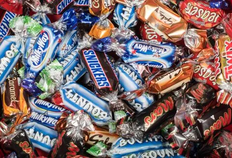 Celebration chocolates Stock Photos