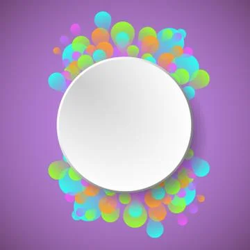 Celebration concept on violet background Stock Illustration