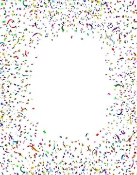 Celebration confetti frame イラスト素材