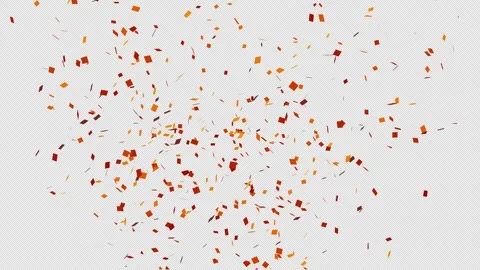 Celebration of Confetti Particles Explosions Animation Stock Footage 297201380