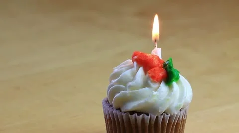 Celebration cupcake Stock Footage 11157625