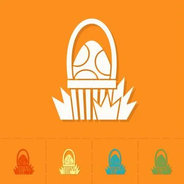 Celebration Easter Icons Celebration Easter Icons. Vector. Clean Work Mini... Stock Photos