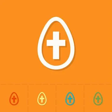 Celebration Easter Icons Celebration Easter Icons. Vector. Clean Work Mini... Foto stock
