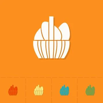 Celebration Easter Icons Celebration Easter Icons. Vector. Clean Work Mini... Foto stock