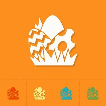Celebration Easter Icons Celebration Easter Icons. Vector. Clean Work Mini... Stock Photos