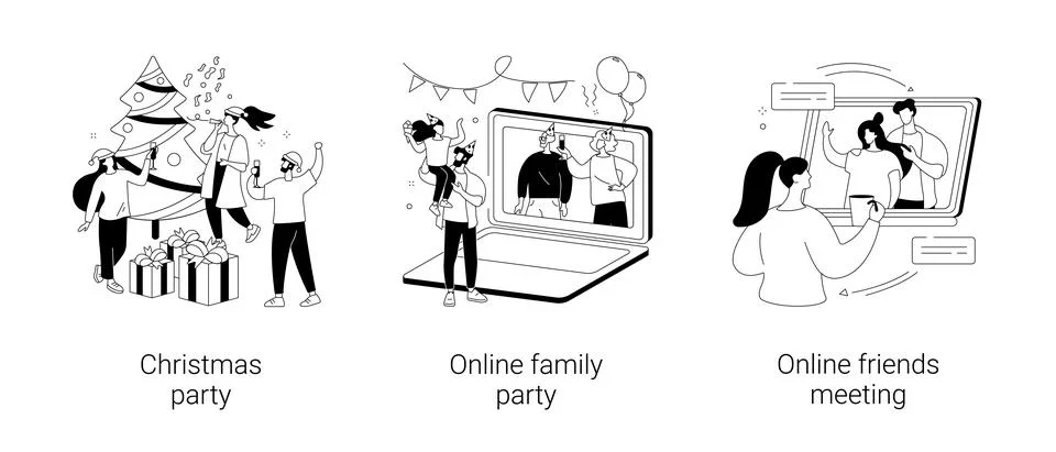 Celebration event abstract concept vector illustrations. Stock Illustration