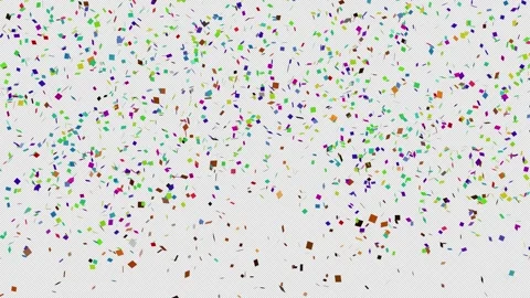 Celebration event fun confetti background variants, colors of particles Video stock 294723047