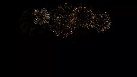 Celebration fireworks background Stock Footage 274156835