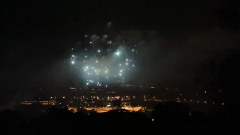 Celebration with fireworks Stock Footage 100303033
