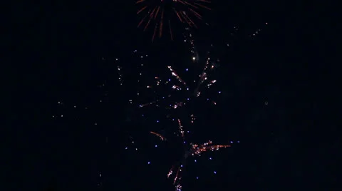 Celebration fireworks - timelapse Stock Footage 25271576