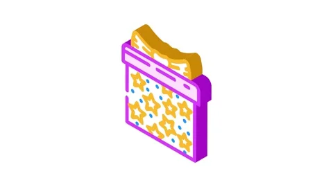 Celebration gift box isometric icon animation Stock Footage 327294538