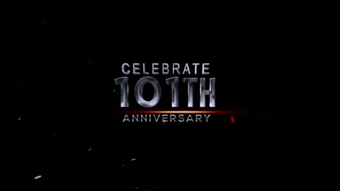 Celebration graphic design marking a tenyear anniversary milestone with sty.. Video stock 343669340