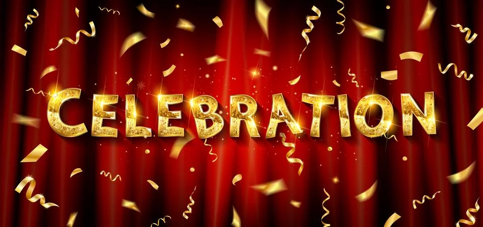 Celebration invitation vector card Stock Illustration