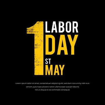 Celebration labor day design background. Stock Illustration