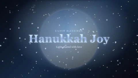 Celebration of light during Hanukkah with warm wishes and joy Video stock 336995068