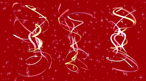Celebration Looping Ribbons  - 4K Resolution Ultra HD Stock Footage 42683143