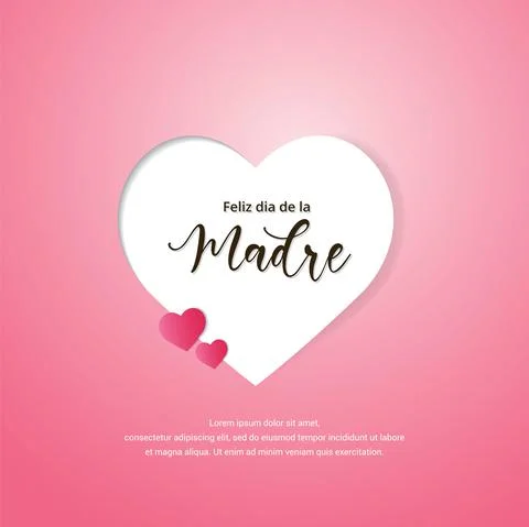 Celebration Mother's Day design vector isolated on pink background. Stock Illustration