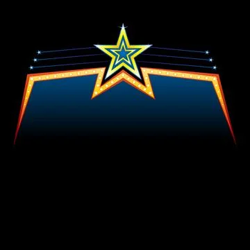Celebration neon frame Stock Illustration