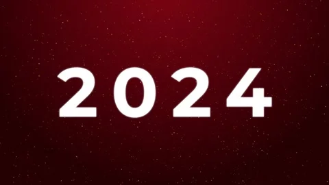 Celebration numbers 2024 Stock Footage 287453321
