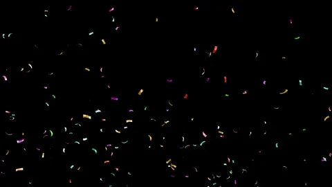 Celebration Party Confetti Burst Effect. Stock Footage 337013435