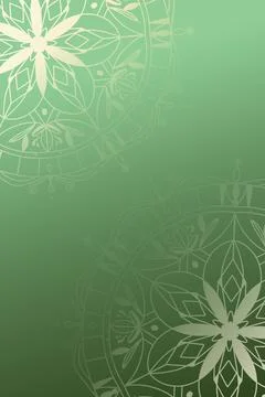 Celebration of Ramadan with green patterns and designs during the holy month Stock Illustration