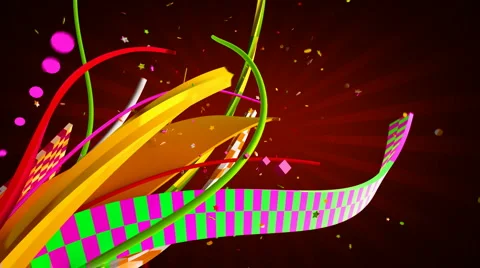 Celebration ribbons Vídeo Stock 921357