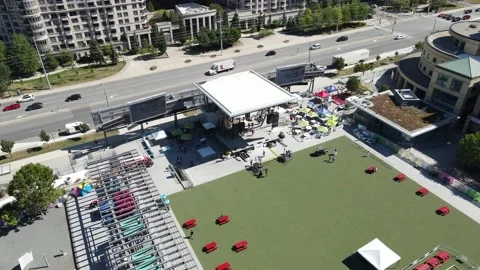 Celebration Square Mississauga Stock Footage 228694375