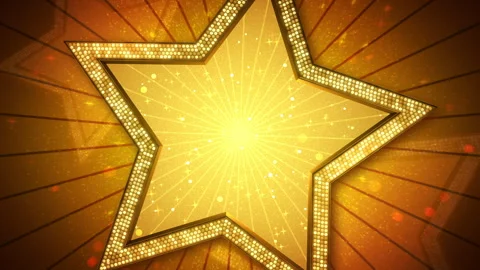 Celebration Star Lights Background Stock Footage 314098376