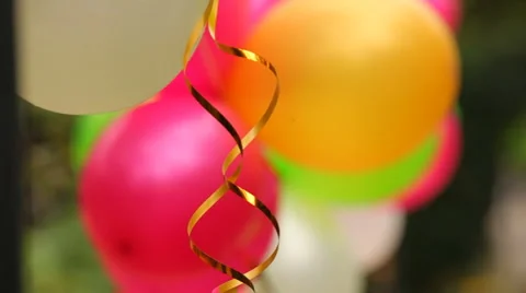Celebratory balloons Stock Footage 1460690