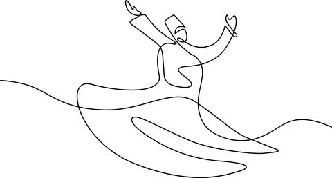 Celebratory dance in motion Vector Stock Illustration