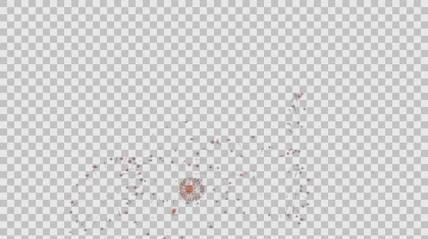 Celebratory Fireworks display Alpha Matte, slow motion Stock Footage 56563335