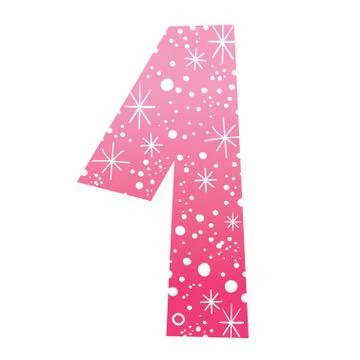 Celebratory number one Stock Illustration