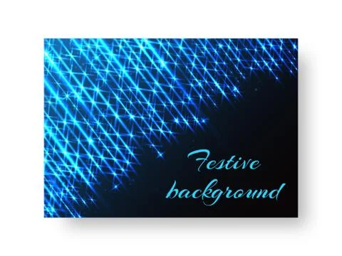 Celebratory pattern with neon light Illustrazione stock