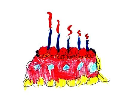 Celebratory pie Stock Illustration