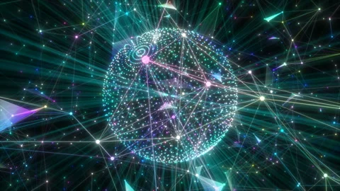 Celebratory sphere. Elements of the holiday and party. Video stock 121691314