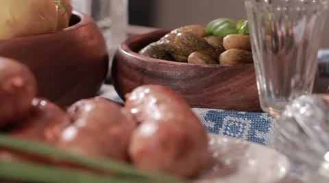 Celebratory table Stock Footage 49159714