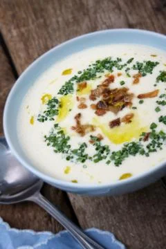 Celeriac soup Stock Photos