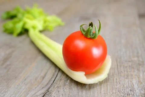 Celery and tomato Stock Photos