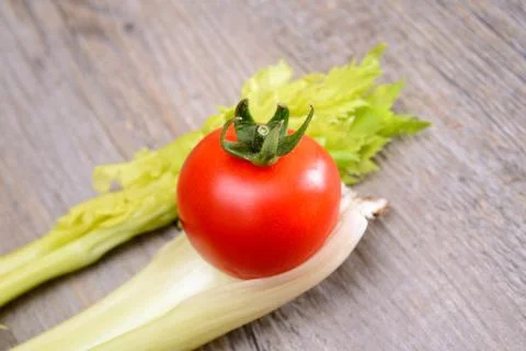 Celery and tomato Stock Photos