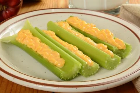 Celery with cheese Stock Photos