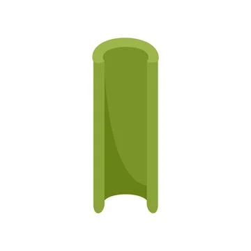 Celery icon flat isolated Illustrazione stock