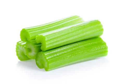 Celery isolated on white background Stock Photos