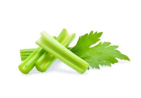 Celery isolated on white background Stock Photos