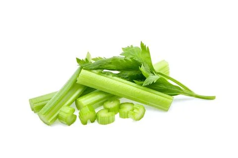 Celery isolated on white background Stock Photos