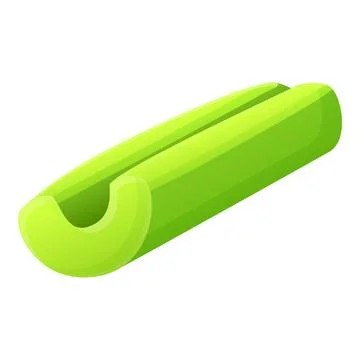 Celery leaf icon, cartoon style Illustrazione stock