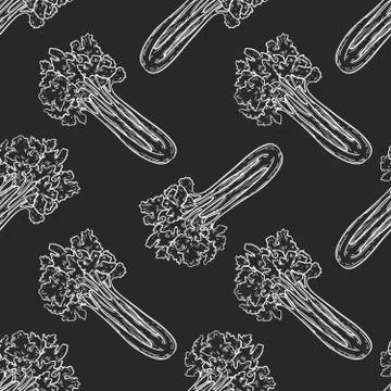 Celery pattern Stock Illustration