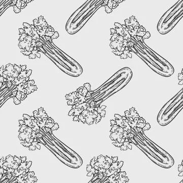 Celery pattern Stock Illustration