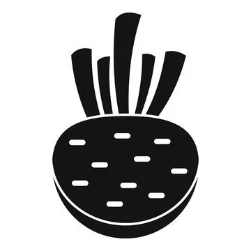 Celery root icon, simple style Stock Illustration
