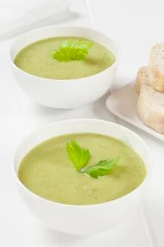 Celery soup Stock Photos