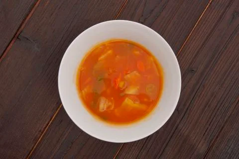 Celery soup with vegetables Foto stock